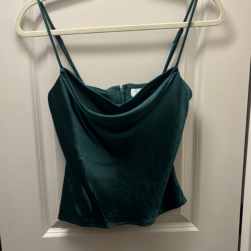 ASTR Cowl Neck Satin Cami